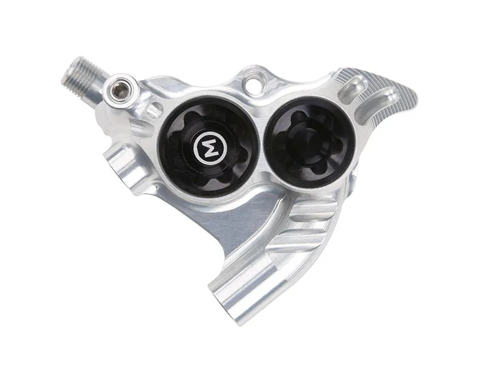 Hope RX4+ Road/Gravel Disc Brake Caliper (Silver) (Hydraulic) (Front or Rear) (Flat Mount Direct+20) (Mineral Oil)