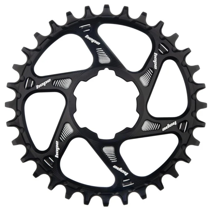 Hope Spiderless Retainer Chainring – 30t Boost Direct Mount R22 Black