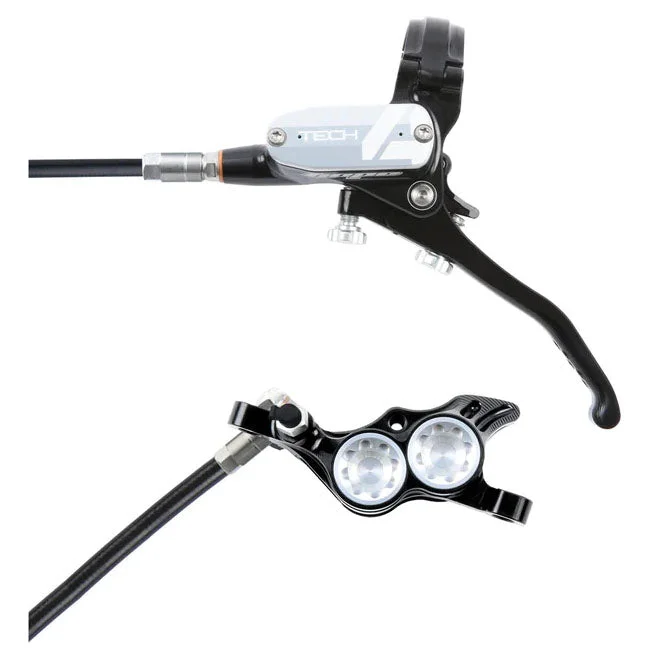 Hope Tech 4 E4 Disc Brake and Lever Set – Rear Hydraulic Post Mount Silver