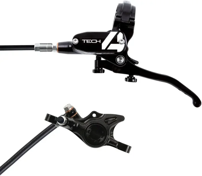 Hope Tech 4 X2 Disc Brake and Lever Set – Front, Hydraulic, Post Mount, Black