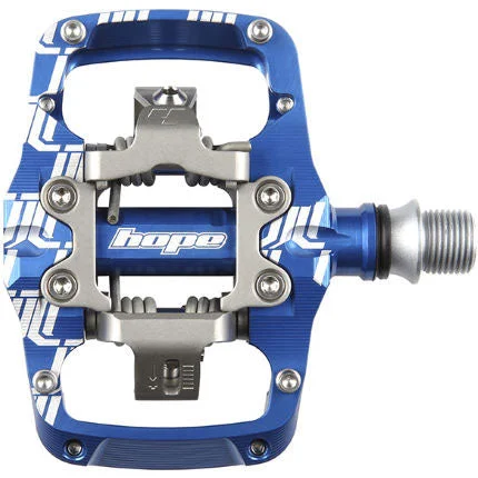 Hope Union TC Pedals – Dual Sided Clipless with Platform 9/16″ Blue