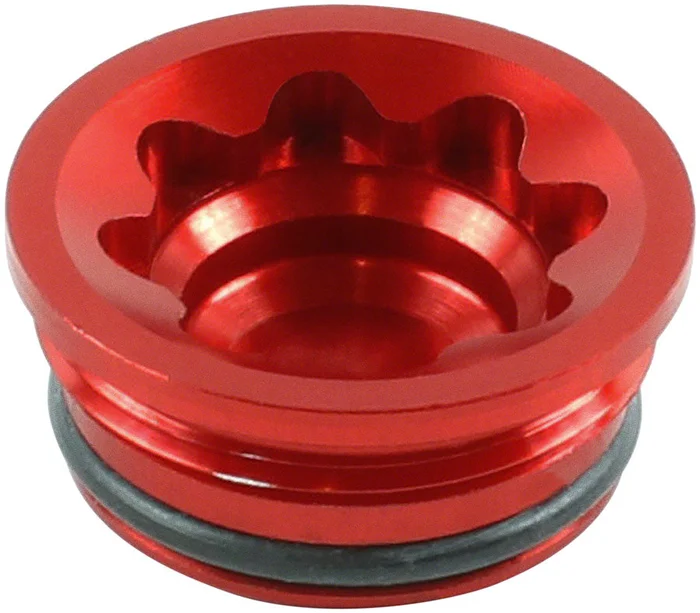Hope V4 Large Disc Brake Caliper Bore Cap – Red