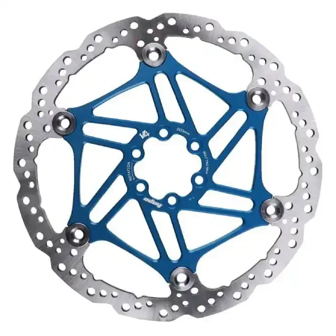 Hope V4 Vented Disc Rotor, 6-Bolt, Float/Wave, 203mm, Blue