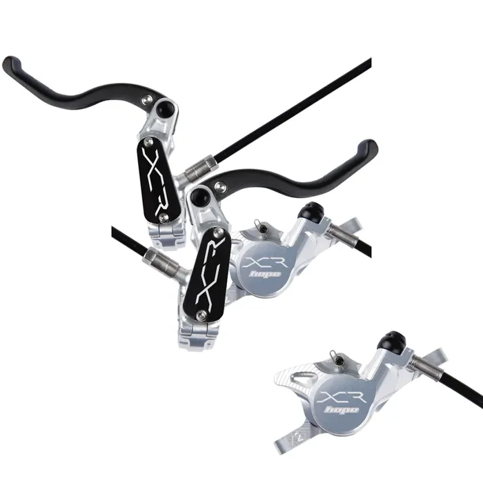 Hope XCR Pro X2 Hydraulic Disc Brake Front & Rear Set Lightweight, Carbon Lever, Post Mount