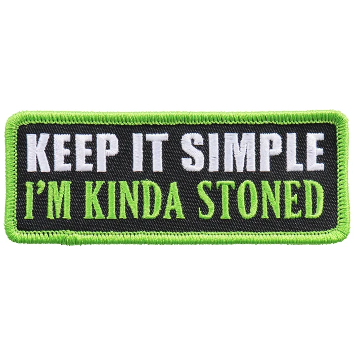 Hot Leathers Patch I’m Kinda Stoned