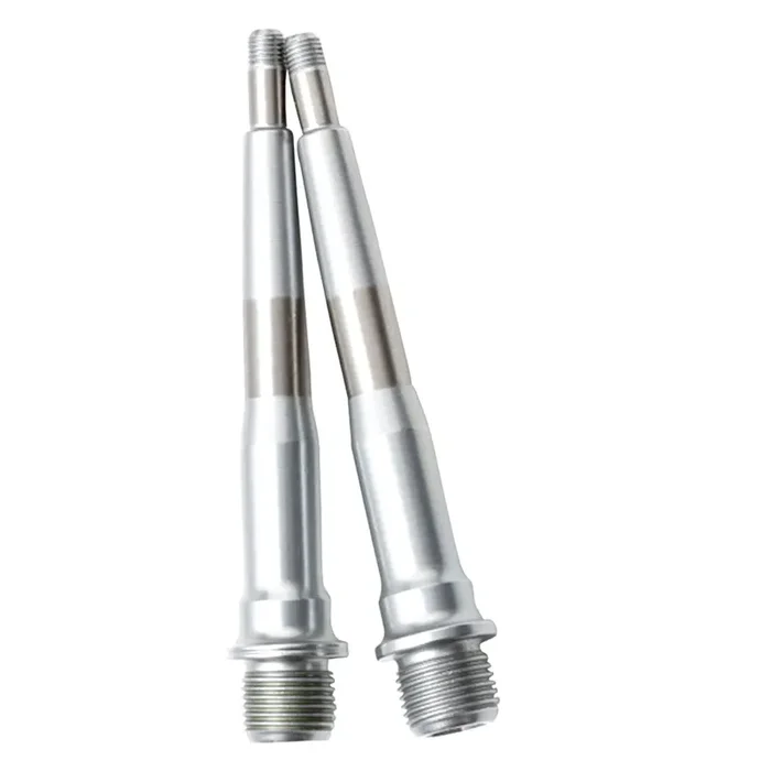 HT Components Nano/Air Pedal Spindle – AN/MN, Chromoly, Silver