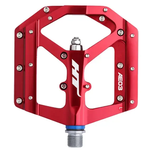 HT Pedals AE03 Evo+ Platform Pedals, CrMo – Red