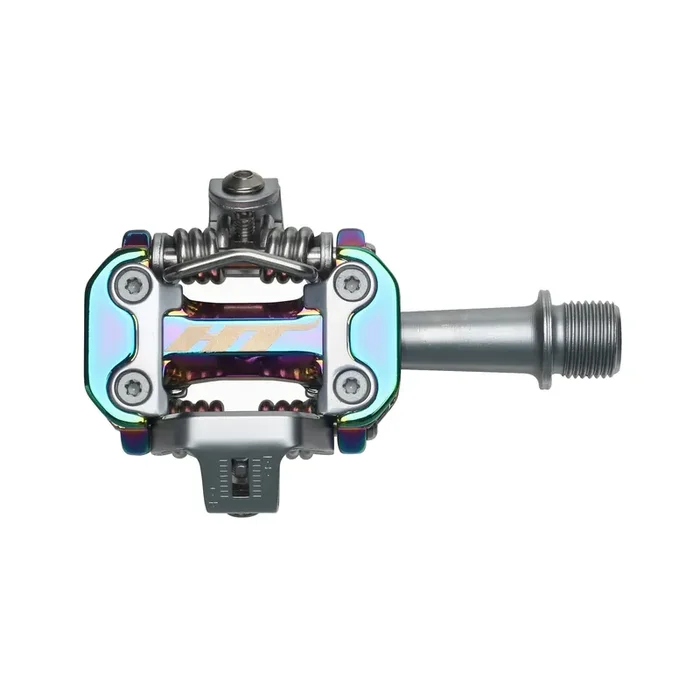 HT Pedals M2 Clipless Pedals, CrMo – Oil Slick