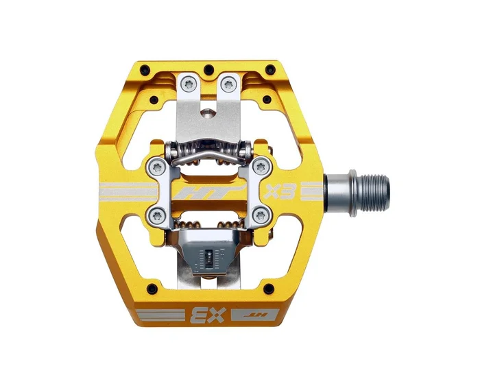 HT X3 Clipless Platform Pedals (Gold) (9/16″)