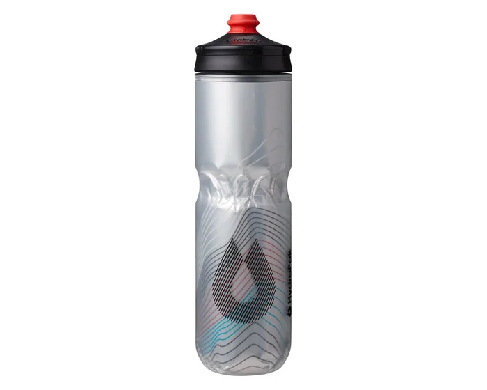 Hydrapak Polar Surge Ascent Insulated Water Bottle (Silver) (24oz) (Single)