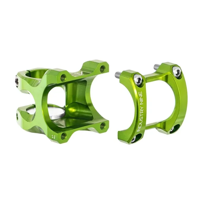 Industry Nine A318 Stem Diameter 31.8mm, Length 50mm, Steerer 1-1/8‘‘, 5°, Lime Green