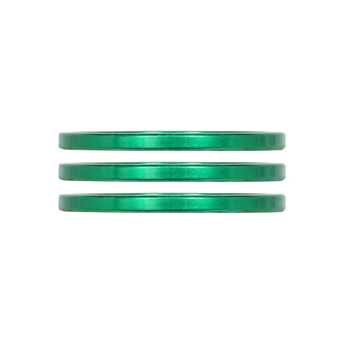 Industry Nine iRiX Headset Spacer 1-1/8 Height: 2.5mm Aluminum Green 3pcs