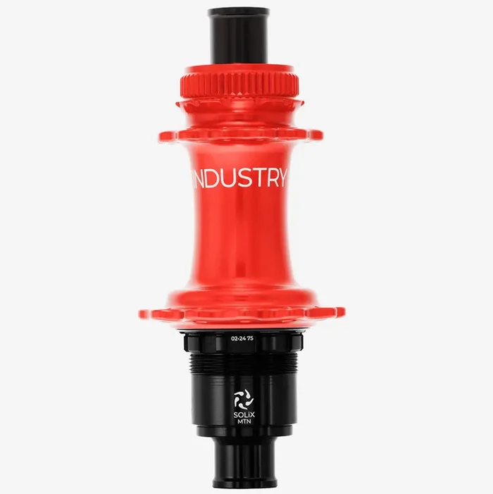 Industry Nine Solix M Classic Rear XD, Disc Hub, Rear, 24H, 12mm TA, 148mm, SRAM XD, Red