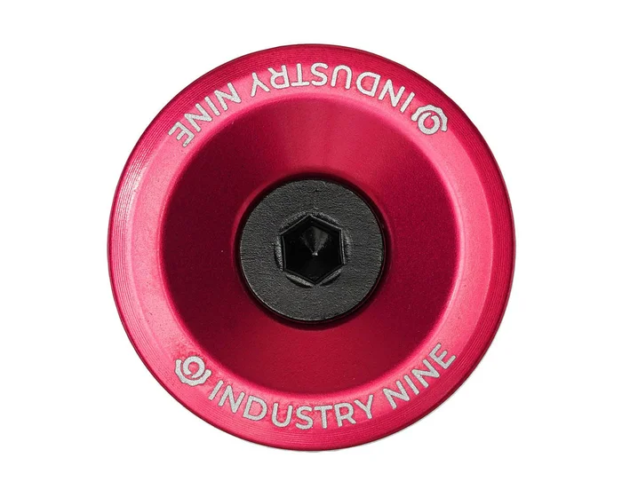 Industry Nine Ultra Light Aluminum Top Cap (Pink) (1-1/8″)