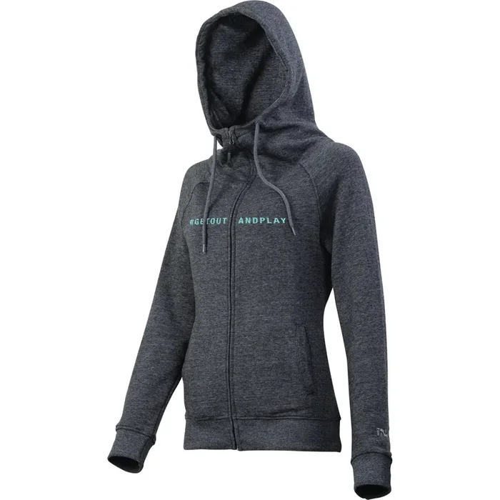 iXS getoutandplay Women Hoody anthracite-celeste 44