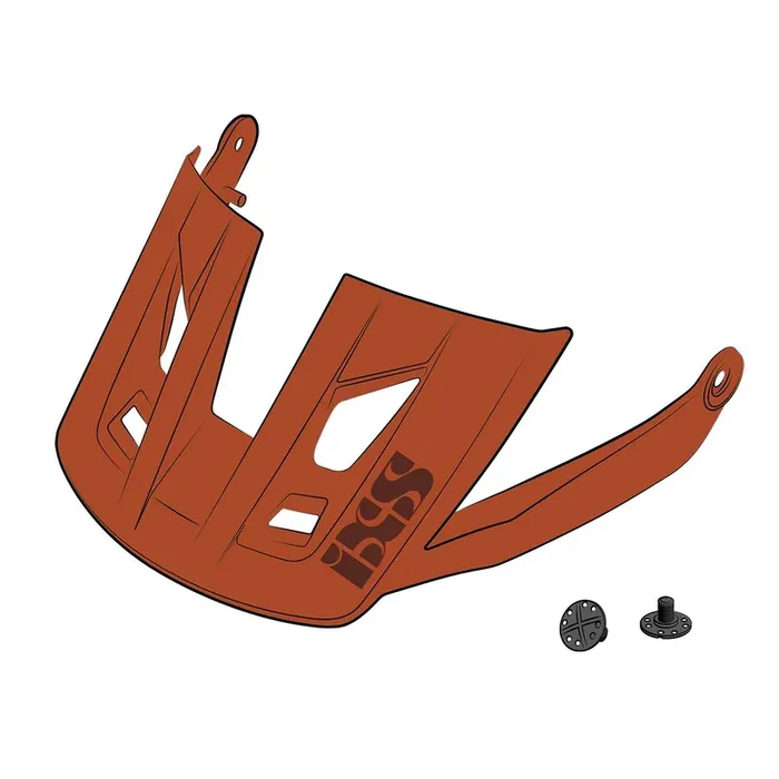 iXS Replacement Visor for Trigger All Mountain Helmet Orange Include Hardware ML