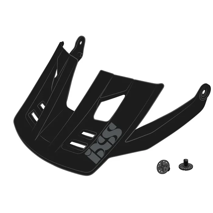 iXS Replacement Visor for Trigger Full Face Helmet, Black, Includes Hardware, XS
