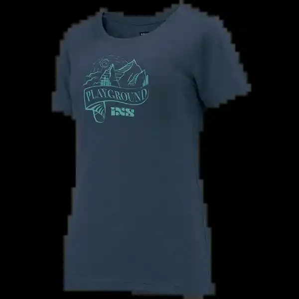 iXS Women‘s Ridge Tee Marine 44 60% Polyester, 40% Cotton