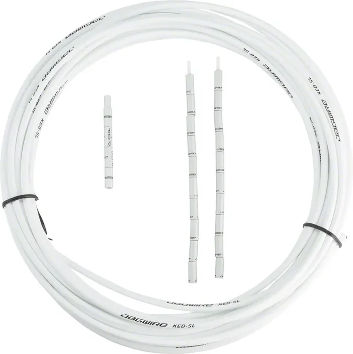 Jagwire 5mm Compressionless Brake Housing with Slick-Lube Liner 10M Roll White