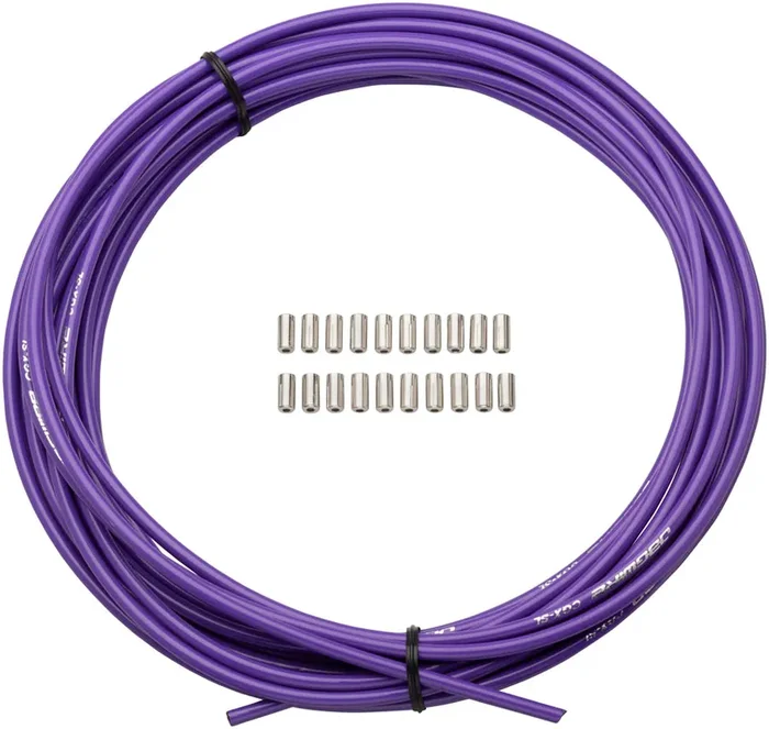 Jagwire 5mm Sport Brake Housing with Slick-Lube Liner 10M Roll, Purple Color