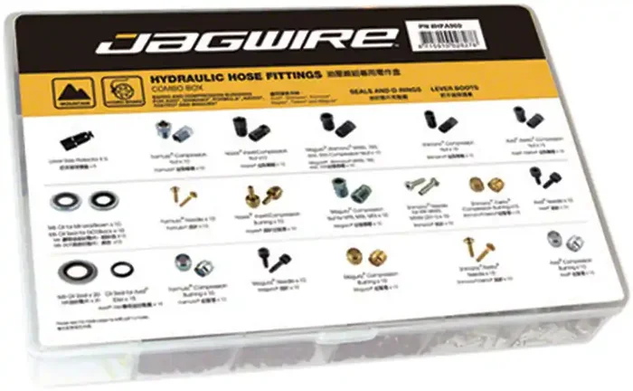Jagwire HyFlow Fittings Combo Box Disc Brake Hose Parts Compression Nuts Needles