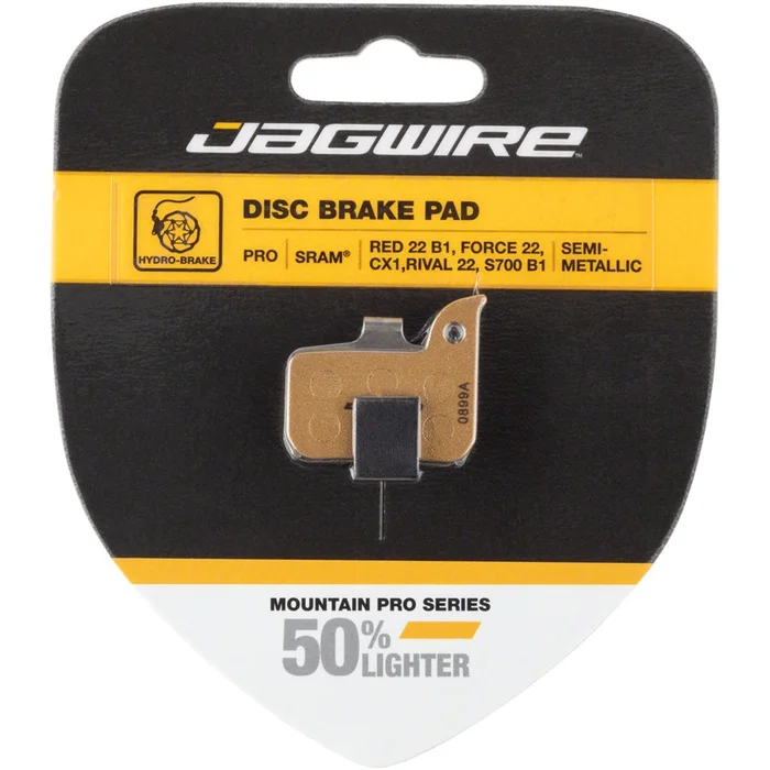 Jagwire Pro Alloy Backed Semi-Metallic Disc Brake Pads SRAM Red 22 B1 Force 22 CX1 Rival 22 S700 B1 Level Ultimate
