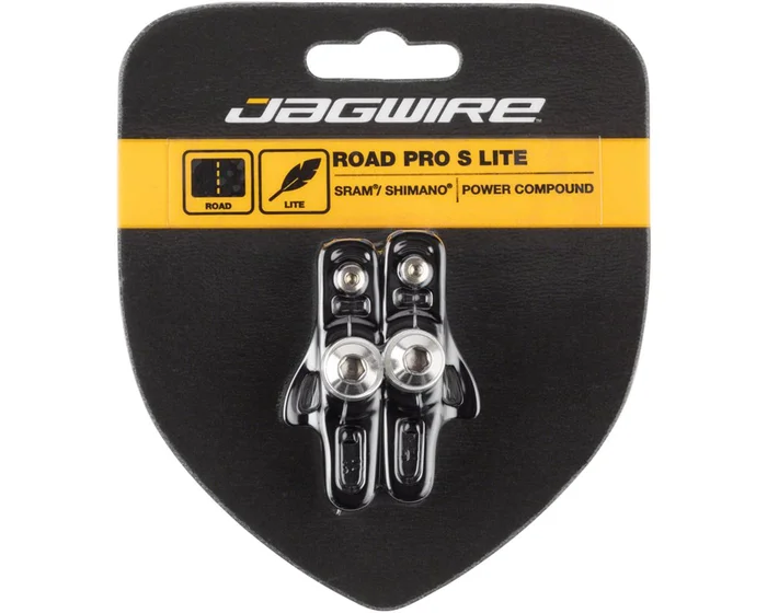 Jagwire Road Pro S Brake Pads (Black) (For Shimano/SRAM) (1 Pair)