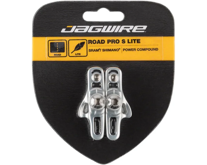 Jagwire Road Pro S Brake Pads (Silver) (For Shimano/SRAM) (1 Pair)