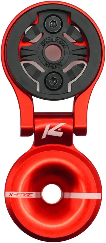K-Edge Garmin Race Stem Mount with Cap – Red