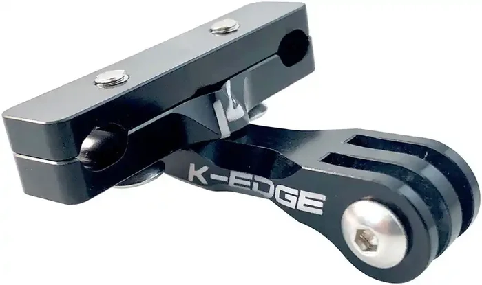 K-EDGE Go BIG Pro Saddle Rail Camera Mount For GoPro, Garmin, And Shimano Black
