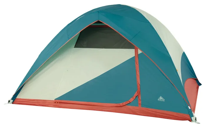 Kelty Discovery Basecamp 6 Green/Blue Tent – Spacious and Durable Camping Shelter