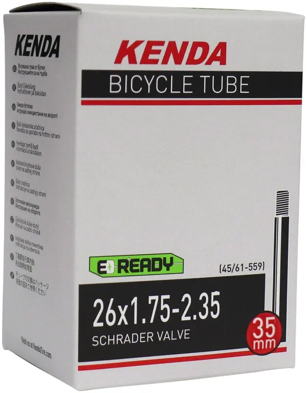 Kenda 26″ x 1.75 – 2.35″ Standard Schrader Valve Tube 35mm Valve E-Bike Ready