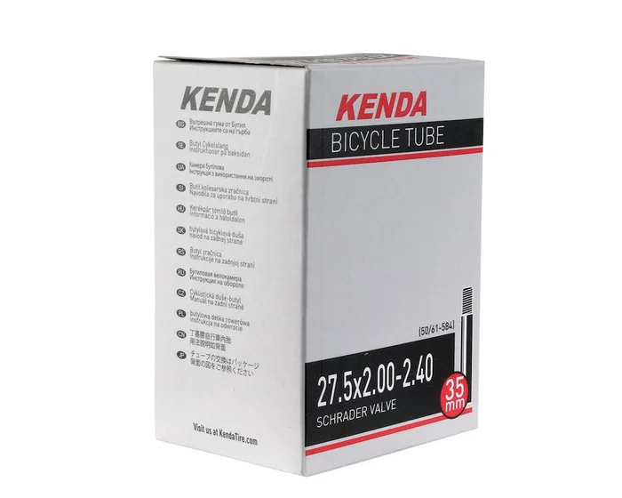 Kenda 27.5″ Standard Butyl Inner Tube (Schrader) (2.0 – 2.4″) (35mm)