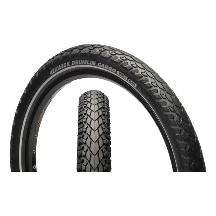 Kenda Kwick Drumlin Cargo 24×2.0 Clincher Wire TPI 75 Black/Black Reflective 214225
