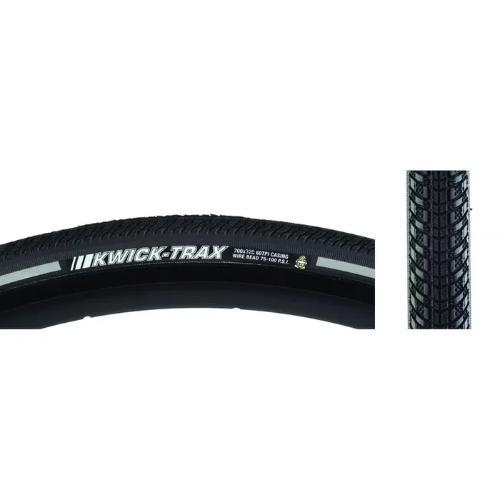 Kenda Kwick Trax 700 x 32 Clincher Wire TPI 85 Black/Bsk Reflective 212205