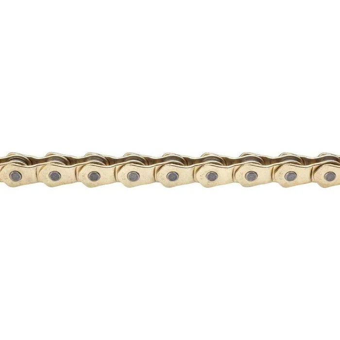 KMC HL1 Narrow Chain – Single Speed 3/32″ 100 Links Half Link Chain Gold