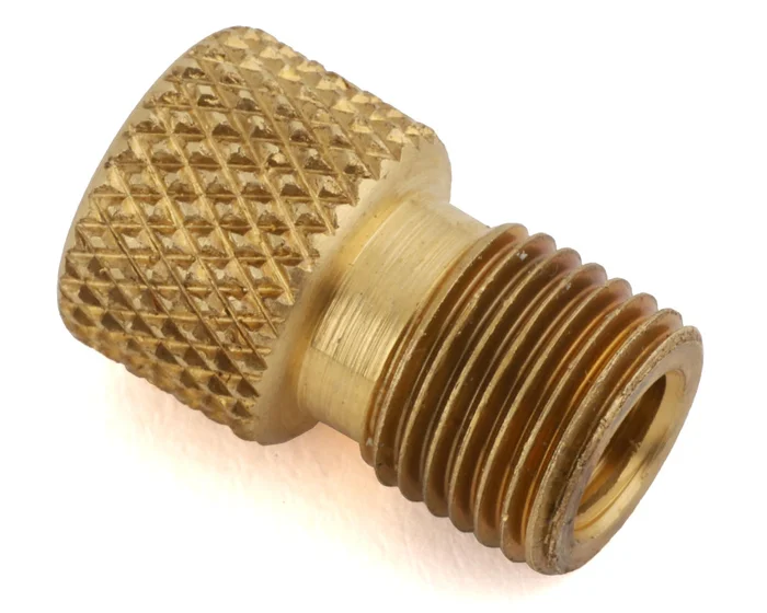 Kool Stop Presta to Schrader Valve Adapter (Brass) (1)