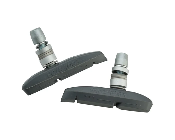 Kool Stop Supra 2 Brake Pads (Black/Red) (1 Pair) (Electric Compound) (Threaded)