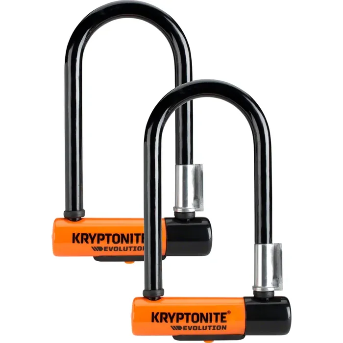 Kryptonite Evolution Series U-Lock 3.25×7″ & 4‘ Security Cable – Hardened Steel, High-Security Bicycle Lock Bundle