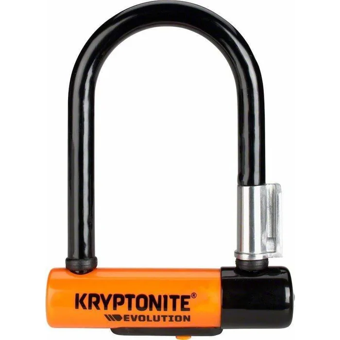 Kryptonite Evolution Series U-Lock – 3.25 x 5.5″, Keyed, Black, Includes bracket