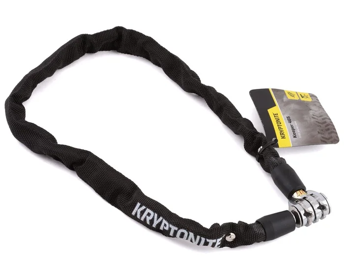 Kryptonite Keeper 465 Chain Lock w/ 3-Digit Combo (Black) (2.13′ x 4mm)