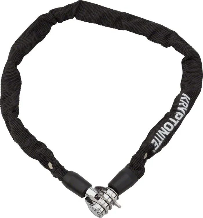 Kryptonite Keeper 465 Chain Lock with 3 Digit Combo Steel 4mm x 65cm Black