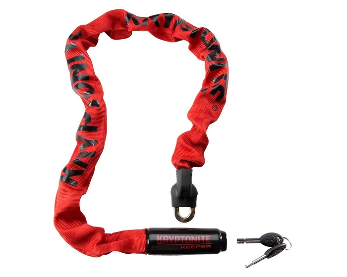Kryptonite Krypto Keeper 785 Integrated Chain Lock (Red) (2.8′) (85cm)