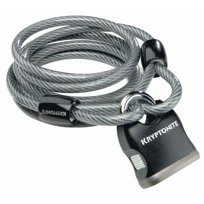 Kryptonite KryptoFlex Bike Cable Lock with Key: 6′ x 8mm