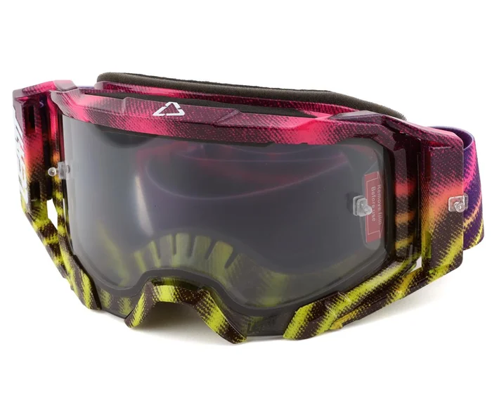 Leatt Velocity 5.5 Goggles (Zebra Neon) (Light Grey 58% Lens)
