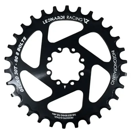 Leonardi S0 8-bolt Direct Mount Ring, 30T – Black