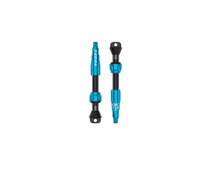 Lezyne CNC Tubeless Ready Presta Valves Pro (Blue) (Pair) (44mm)