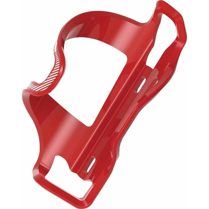Lezyne Flow Bike Water Bottle Cage SideLoader Right Entry, Enhanced Graphics, Red
