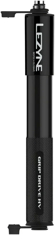 Lezyne Grip Drive HV Frame Pump MD – Black Superior Durability, Minimal Weight