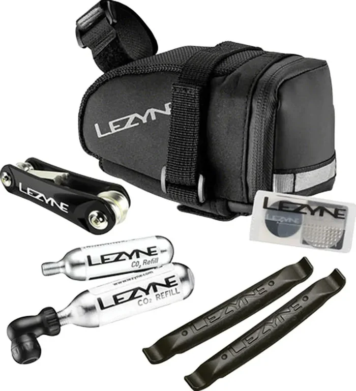 Lezyne M-Caddy Seat Bag with Twin Speed Drive 16g CO2, Rap6 Tool, SmartKi